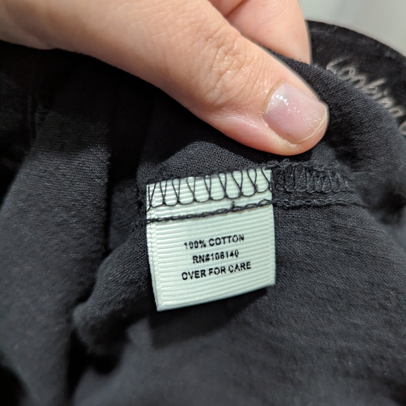 Black Ruffled Button Down Blouse - Picture 5 of 6